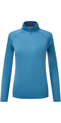 2026 Gill Frauen UV Tec Long Sleeve Zip Tee UV009W - Seascape