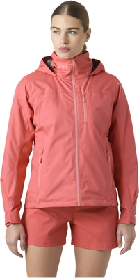 2026 Helly Hansen Frauen Crew Kapuzen-Midlayer-Jacke 2.0 34447 - Sunset Pink