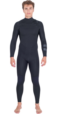 2026 Hurley Mens Air 3/2mm Chest Zip Wetsuit MFS0013312 - Black