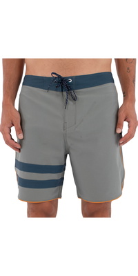 2026 Hurley Männer Phantom Eco Block Party Solid 18 Boardshorts HSP26MMBS07158 - Great White