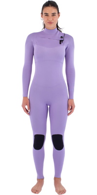 2026 Hurley Frauen Air 3/2mm Brustreißverschluss Neoprenanzug WFS0013312 - Lavander
