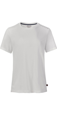 2026 Musto Frauen Evo Crew Sunblock Short Sleeve Tee 82444 - Platinum