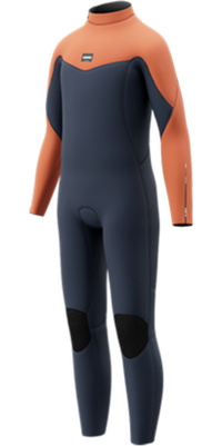 2026 Mystic Kinder Star 3/2mm R&uuml;ckenrei&szlig;verschluss Neoprenanzug 35000.260051 - Navy / Orange