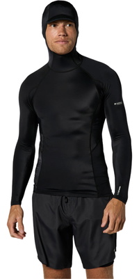 2026 Mystic Männer Uncharted Langarmweste Mit Kapuze Aus Lycra 35001.250204 - Black