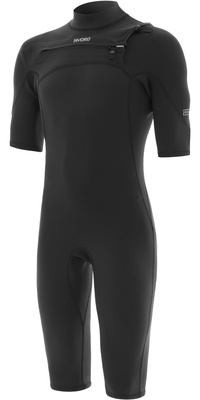 2026 Nyord M&auml;nner Solu Yulex 2/2mm Brustrei&szlig;verschluss Shorty SOLM22SLCZ001 - Black