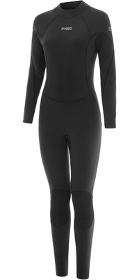 2026 Nyord Frauen Solu Yulex 3/2mm R&uuml;ckenrei&szlig;verschluss Fl Neoprenanzug SOLW32FLBZ001 - Black