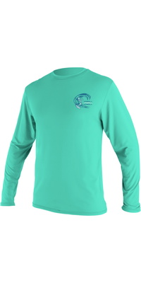 2026 ONeill Junior Basic Skins Long Sleeve Sun Shirt 5711G - Light Aqua