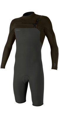 2026 ONeill M&auml;nner Hyperfreak 2mm Brustrei&szlig;verschluss Lang&auml;rmel Fr&uuml;hlingsanzug Neoprenanzug 5496 - Raven / Army