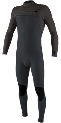 2026 ONeill M&auml;nner Hyperfreak 3/2mm+ Brustrei&szlig;verschluss Neoprenanzug 5343 - Tempered Steel / Graphite