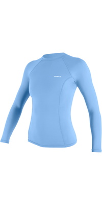 2026 ONeill Frauen Basic Skins Long Sleeve Lycra Vest 5718 - Azurine