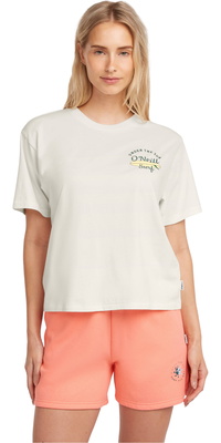 2026 ONeill Frauen T-Shirt Mit Kastenförmigem Rückenprint 1850254 - Snow White