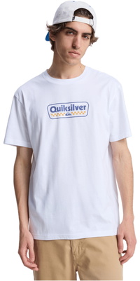 2026 Quiksilver M&auml;nner EV-Startaufstellung Kurzarm-T-Shirt EQYZT08288 - White