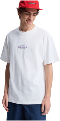 2026 Quiksilver M&auml;nner Blumen-Surf-T-Shirt EQYZT08301 - Snow White