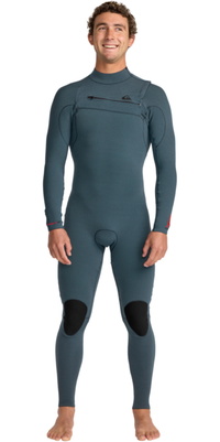 2026 Quiksilver M&auml;nner Highline 3/2mm Brustrei&szlig;verschluss Neoprenanzug 25AW213500 - Blue Fog