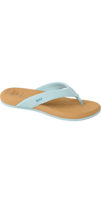 2026 Reef Frauen Kissen Melodie Sandalen CJ8711 - Blue Haze / Doe