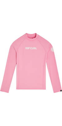 2026 Rip Curl Junior Classic Surf Langarm-Lycra-Weste 14DGRV - Begonia Pink