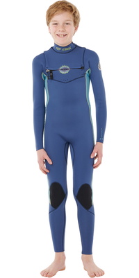 2026 Rip Curl Junior Dawn Patrol 3/2mm Brustrei&szlig;verschluss Neoprenanzug 147BFS - Light Navy