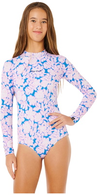 2026 Rip Curl Junior Sunshine UPF Langarm-Surfanzug 146GRV - Electric Blue