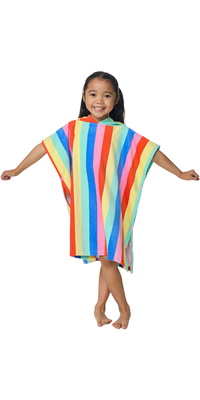 2026 Rip Curl Junior Mixed Snap Cotton Hooded Poncho Towel 00AJTO - Multico