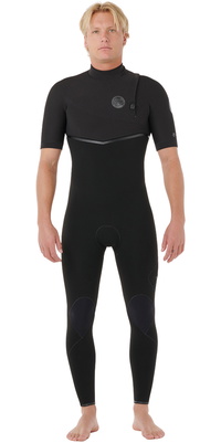 2026 Rip Curl M&auml;nner E-Bomb 2/2mm Zip-frei Kurz&auml;melig Neoprenanzug 17XMFS - Black