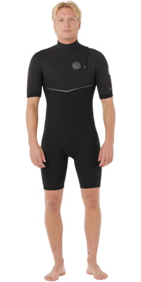 2026 Rip Curl M&auml;nner E-Bomb 2/2mm Zip-frei Shorty Neoprenanzug 124MSP - Black