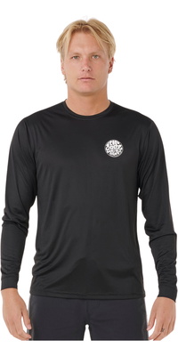 2026 Rip Curl Männer Icons Of Surflite UPF Langarm-Lycra-Weste 162MRV - Black