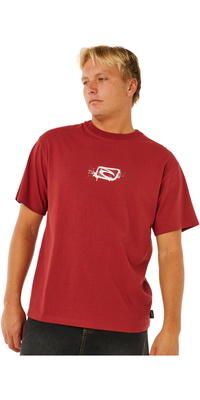 2026 Rip Curl M&auml;nner Medina Inner Vision Spray Tee 0XEMTE - Merlot