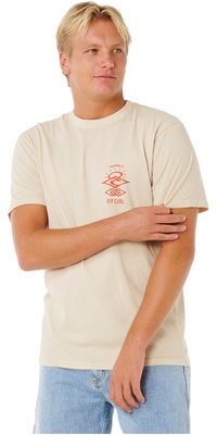 2026  Rip Curl   M&auml;nner  Suchsymbol-T-Shirt 0X9MTE  Vintage White