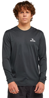 2026 Rip Curl M&auml;nner Stack UPF Langarm-Lycra-Weste 166MRV - Black Marle