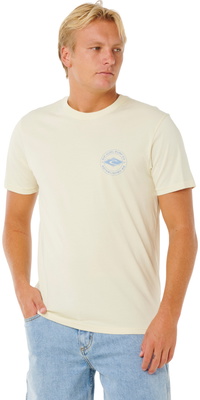 2026 Rip Curl Männer Staple Tee 0TQMTE - Lemon Ice