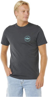 2026 Rip Curl Männer Staple Tee 0TQMTE - Washed Black