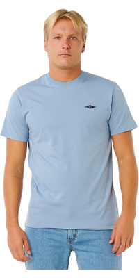 2026 Rip Curl M&auml;nner Streamline Embroid Tee 10XMTE - Faded Denim