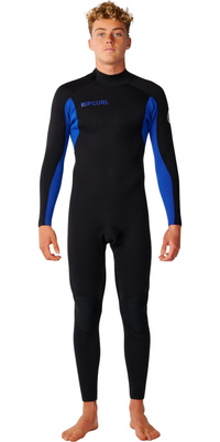 2026 Rip Curl Mens Trad 3/2mm Flatlock Back Zip Wetsuit 18EMFS - Blue
