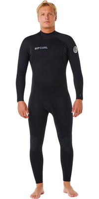 2026 Rip Curl M&auml;nner Trad 5/4mm R&uuml;ckenrei&szlig;verschluss Neoprenanzug 18QMFS - Black