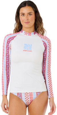 2026 Rip Curl Frauen Coastal Instinct UPF Long Sleeve Rest Vest 1A2WRV - Multico