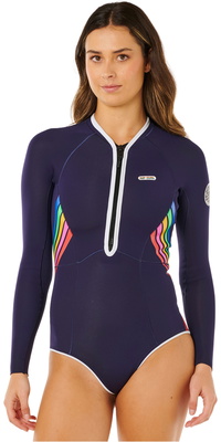 2026 Rip Curl Frauen G-Bomb 1.5mm Rei&szlig;verschluss Vorne Fr&uuml;hlings-Neoprenanzug 13PWSP - Dark Navy