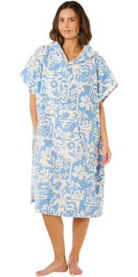 2026 Rip Curl Frauen Gemischtes Kapuzen- Poncho -Handtuch 00VWTO - Blissful Blue