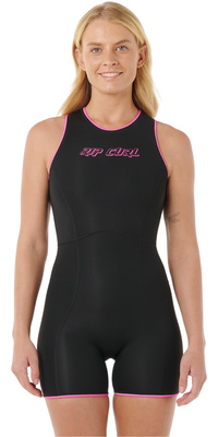 2026 Rip Curl Frauen Steph Gilmore G-Bomb 1.5mm Short Jane 14BWSP - Black / Pink