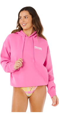 2026 Rip Curl Frauen Surf Puff Heritage Hoodie 06AWFL - Super Pink