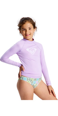 2026 Roxy Junior Whole Hearted Langarm-Lycra-Weste ERGWR03490 - Crocus Petal