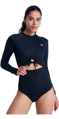 2026 Roxy Frauen -Strand Essential -Langarm-Surfanzug ERJWR03935 - Anthracite