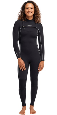 2026 Roxy Frauen Elite Xtra Stretch 3/2mm Brustrei&szlig;verschluss Neoprenanzug 26BW213503 - Black