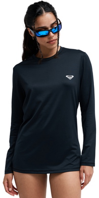 2026 Roxy Frauen Happy Waves Langarm-Lycra-Weste ERJWR03911 - Anthracite