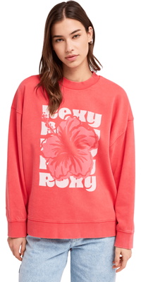 2026 Roxy Frauen Lineup Terry Sweater ERJFT05087 - Hibiscus