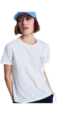 2026 Roxy Frauen Oceanregular Kurzarm-T-Shirt ERJZT06110 - Coconut Milk