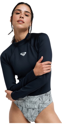 2026 Roxy Frauen Pro Surf-Langarm-Neoprenanzug ERJWR03930 - Anthracite Popiscus