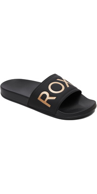 2026 Roxy Frauen Slippy II Slider Sandal ARJL100679 - Black / Gold