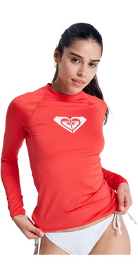 2026 Roxy Frauen Ganzherziges Langarm-Lycra-Westen ERJWR03547 - Hibiscus