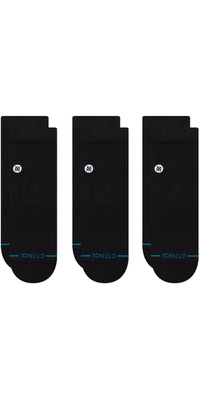 2026  Stance  Unisex Icon Quarter 3er-Pack Socken A356A21IQP - Black