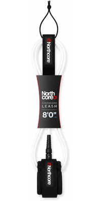 2026 Northcore 8FT Surfbrett Leine NOCO56A - White